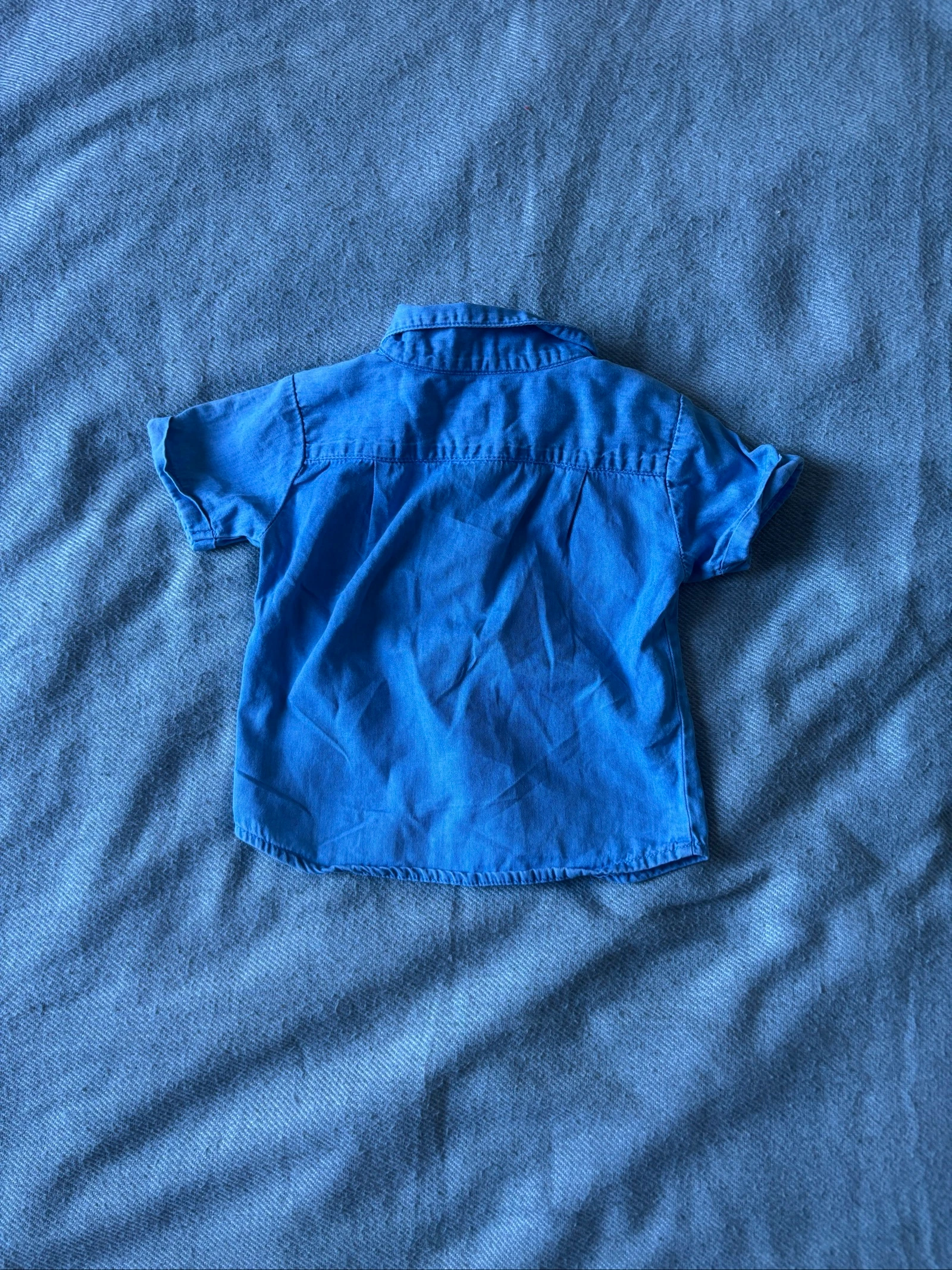183/ Camisa de jean suave - Mots d’enfants - 12 meses – photo 4